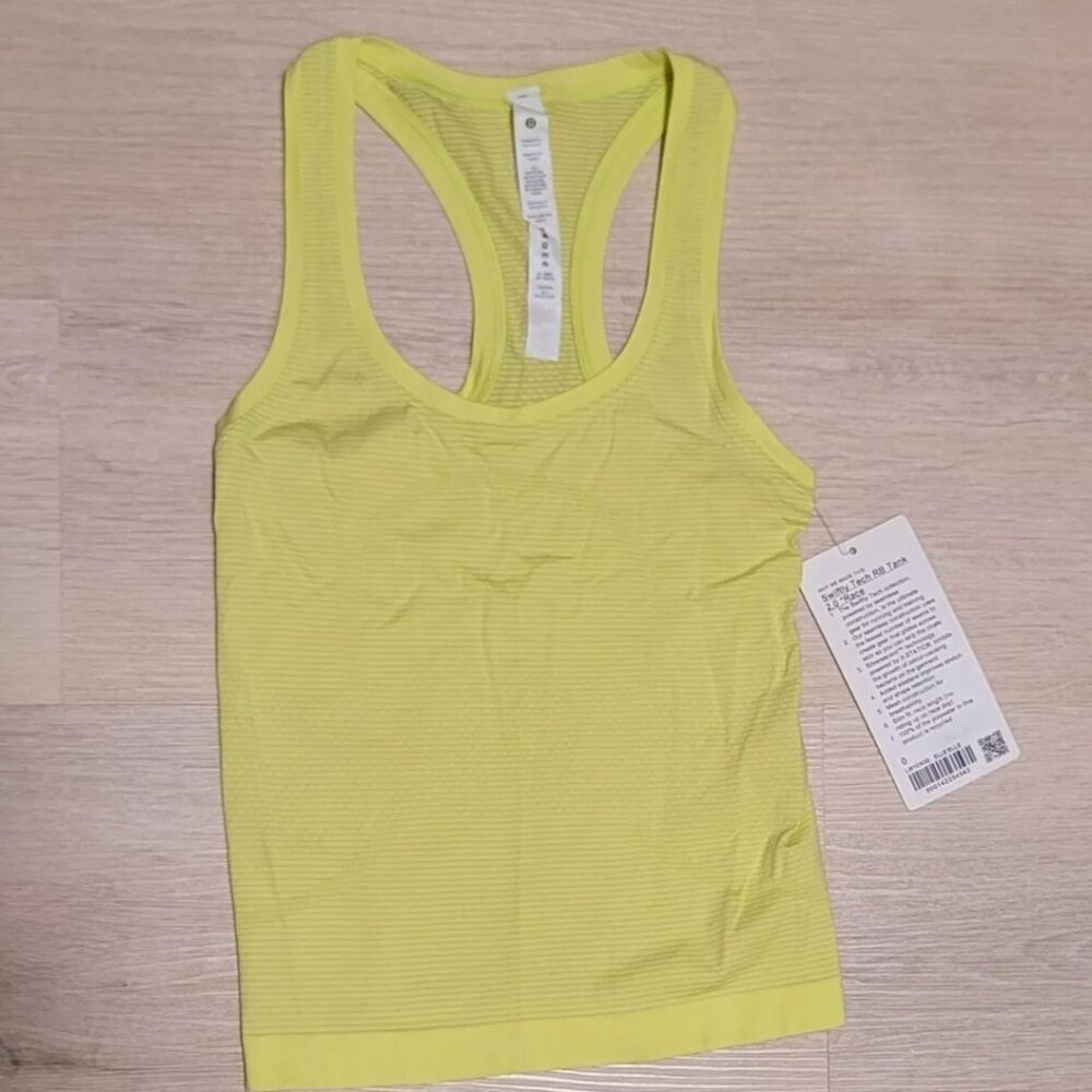 Lululemon Swiftly Tech Racer Back Tank *Race 2.0 Size 0 Electric Lemon ELLE/ELLE
